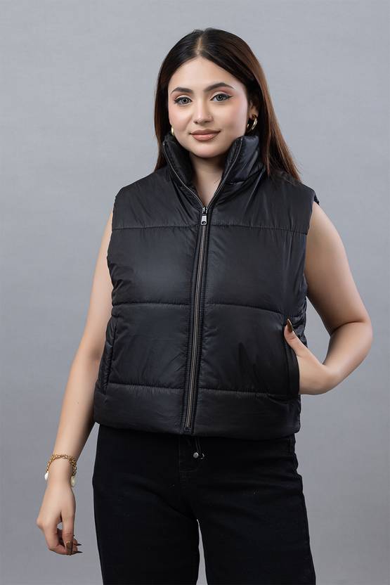 BAYSTREET Sleeveless Solid Women Jacket