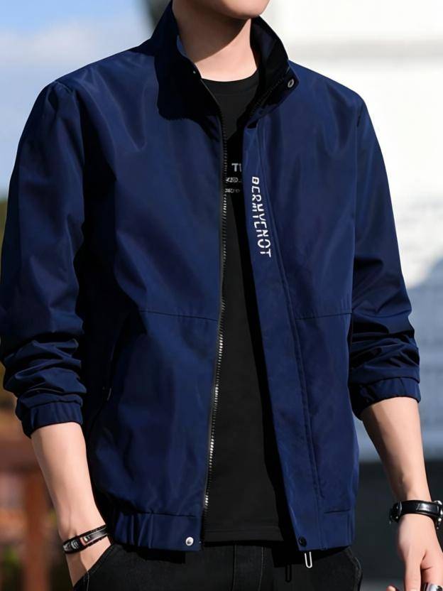 VERTICALS Men Solid Casual Jacket