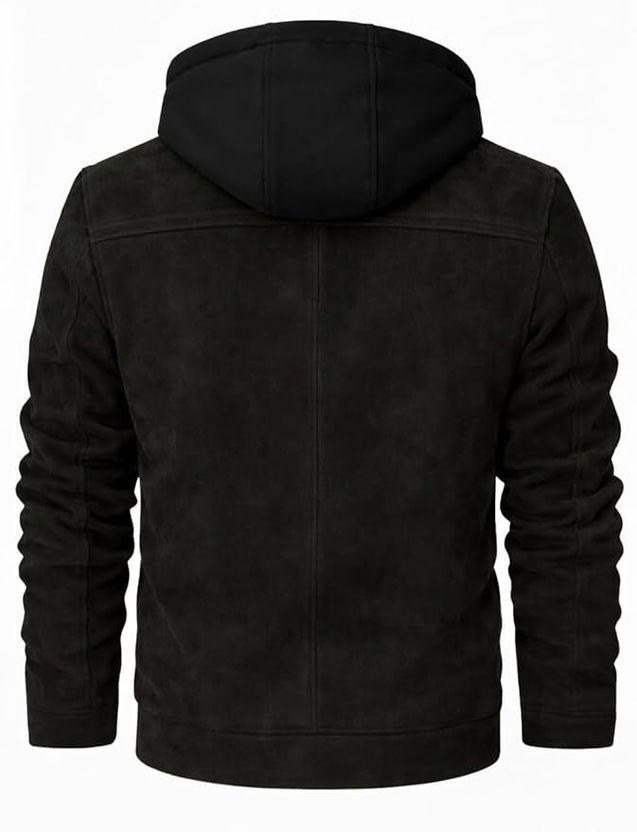 Blaq Ash Men Solid Biker/Riding Jacket Gray - Image 2