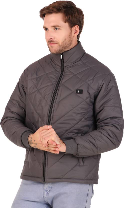 Men Solid Quilted Jacket