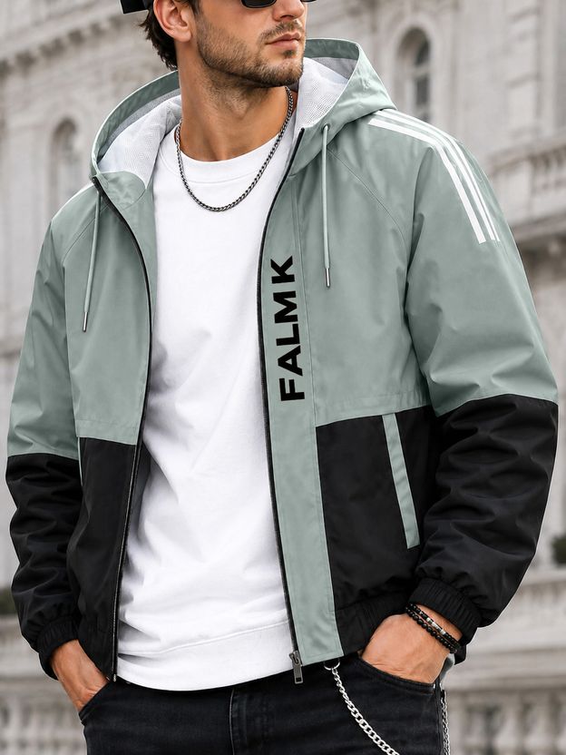 MOTREX Men Colorblock Casual Jacket - Image 1