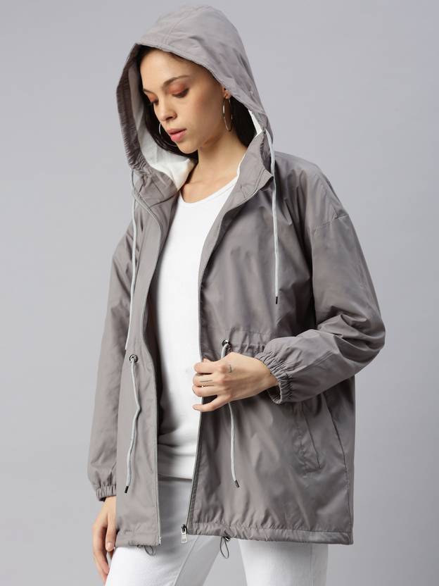 VOXATI Women Solid Casual Jacket