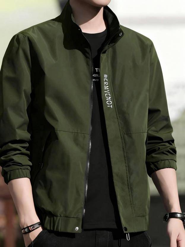 VERTICALS Men Solid Casual Jacket