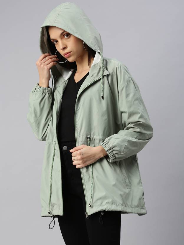 VOXATI Women Solid Casual Jacket