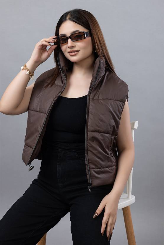 BAYSTREET Sleeveless Solid Women Jacket