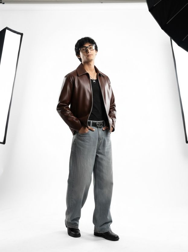 YDWC Men Solid Casual Jacket - Image 3
