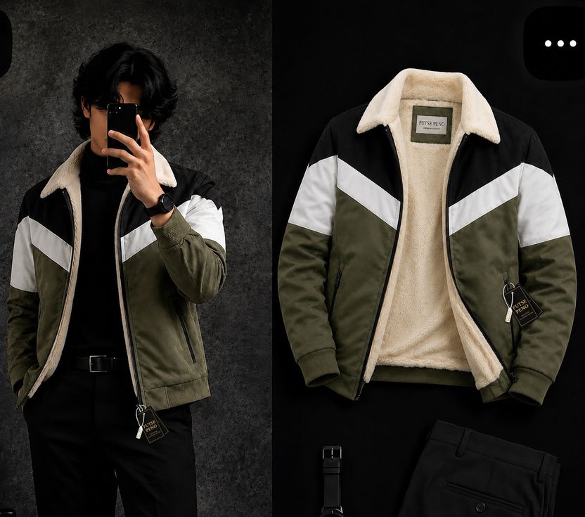 FUTSE PENO Men Solid Casual Jacket - Image 6