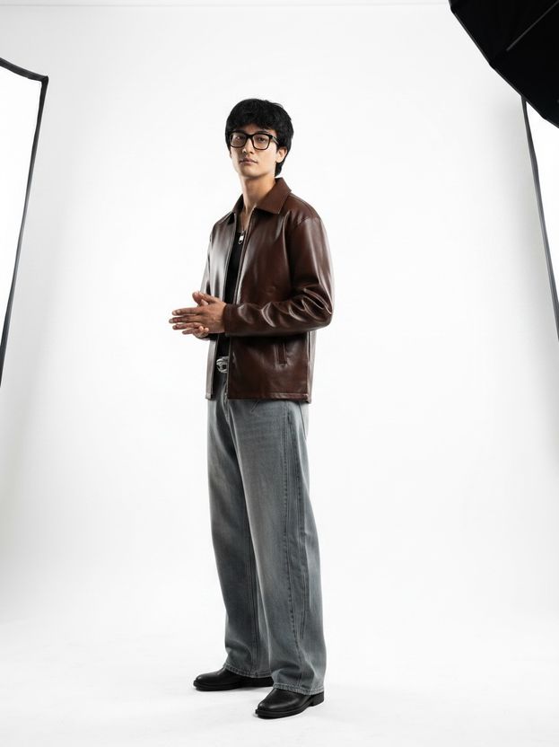 YDWC Men Solid Casual Jacket - Image 4