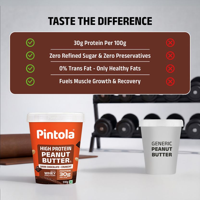 Pintola Dark Chocolate Crunchy Peanut Butter 510g - Image 6