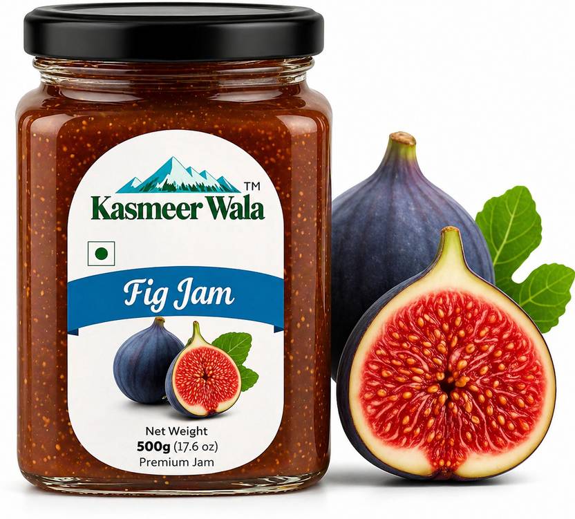 Kasmeer wala Fig Jam |100% Natural & sweet |Rich in Fiber & Antioxidant |Healthy Fruit Spread