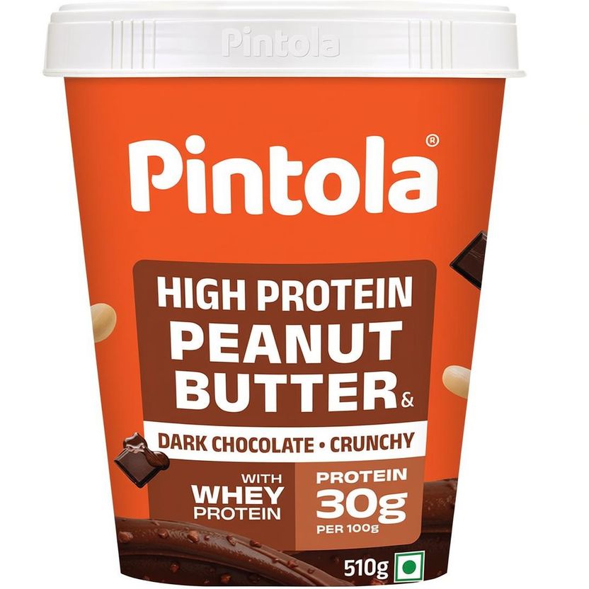 Pintola Dark Chocolate Crunchy Peanut Butter 510g - Image 1