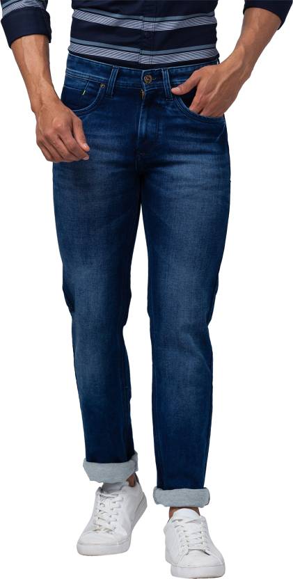 Globus Tapered Fit Men Blue Jeans - Buy Globus Tapered Fit Men Blue ...