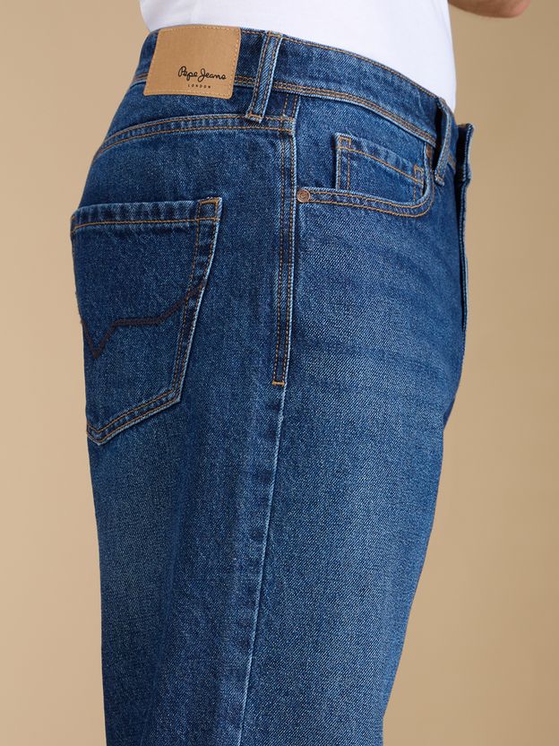 Pepe Jeans Men Relaxed Fit Mid Rise Blue Jeans - Image 2