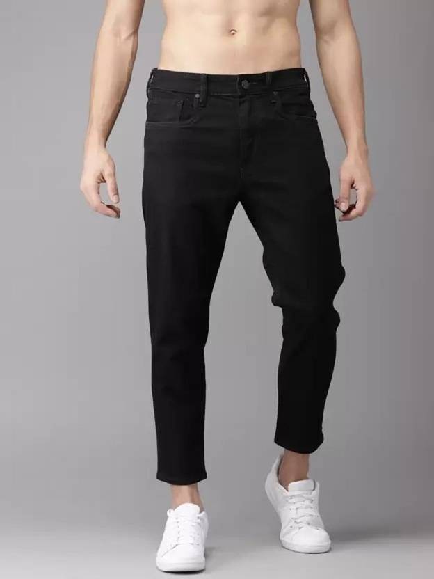 Maahit Men Slim Low Rise Black Jeans