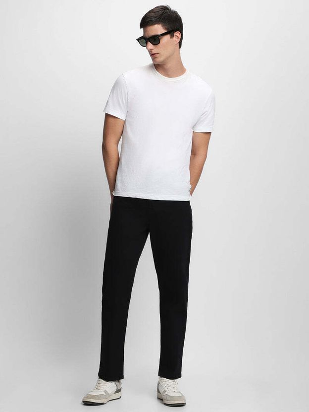 DENWOX Men Black Straight Fit Mid Rise Jeans - Image 6