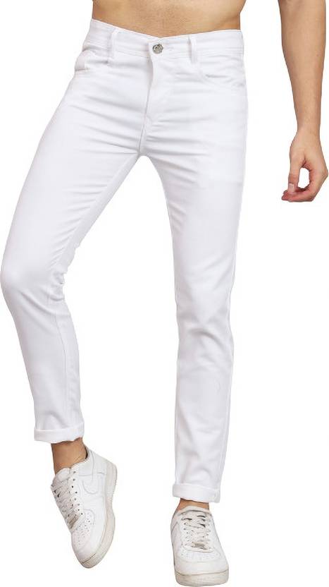 linaria Skinny Men White Jeans