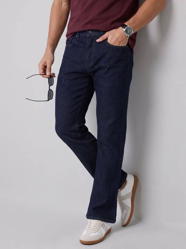 Spykar Boot-Leg Men Dark Blue Jeans