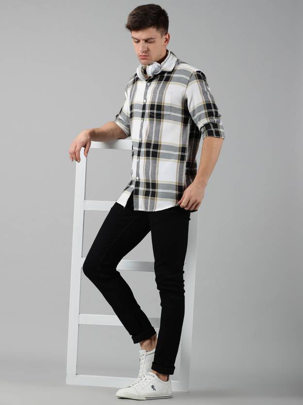 Men Regular Mid Rise Black Jeans