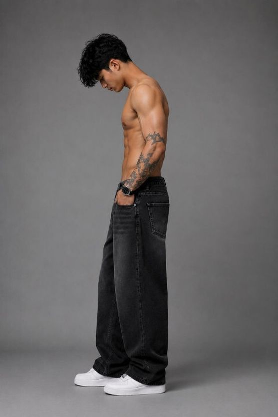 DENWOX Men Straight Fit Mid Rise Dark Blue Jeans - Image 8