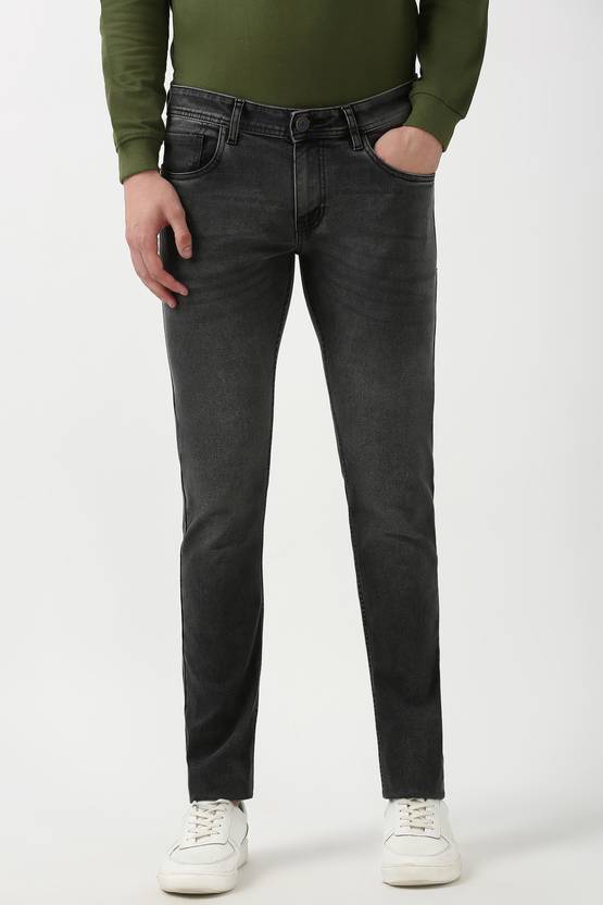 PETER ENGLAND Men Slim Mid Rise Grey Jeans