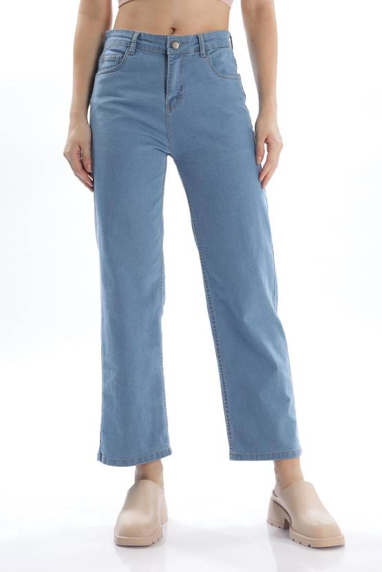 RAGZO Women Relaxed Fit High Rise Light Blue Jeans