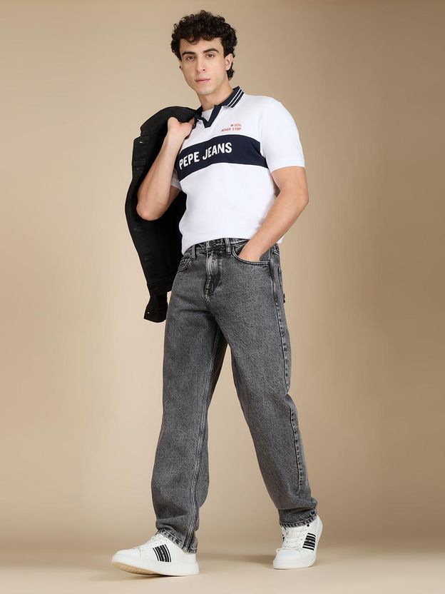 Pepe Jeans Men Relaxed Fit Mid Rise Grey - Image 5