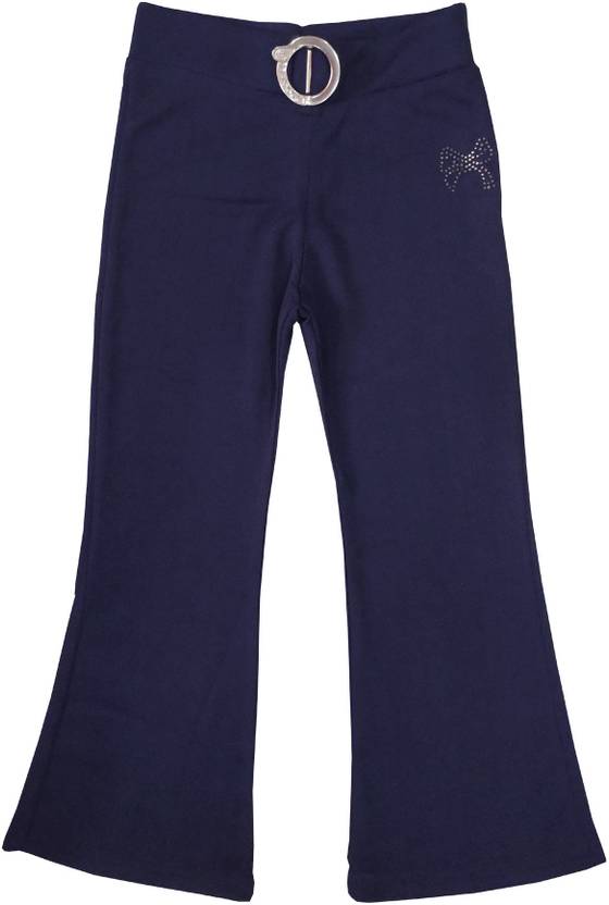 100LUCK Flared Girls Dark Blue Jeans