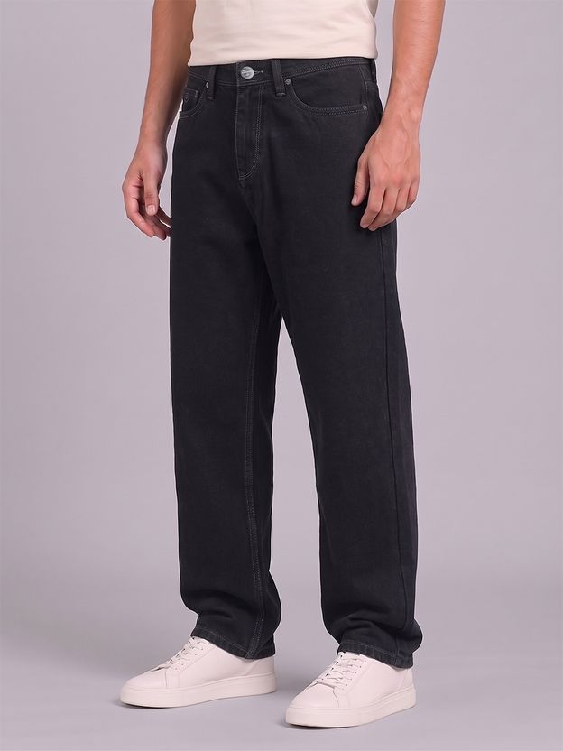 Thunder Jeans Men Baggy Fit Mid Rise Grey Jeans - Image 5