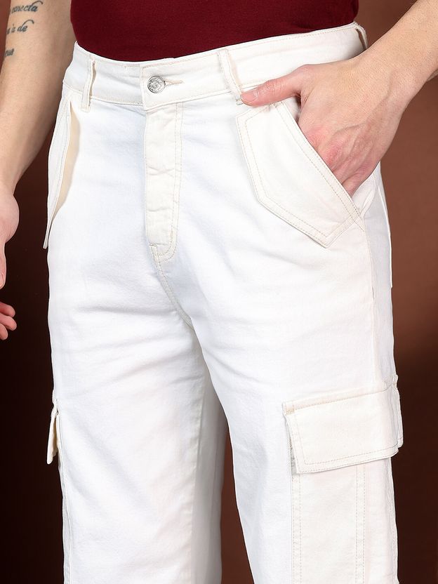 KOTTY Men White Mid Rise Jeans - Image 3