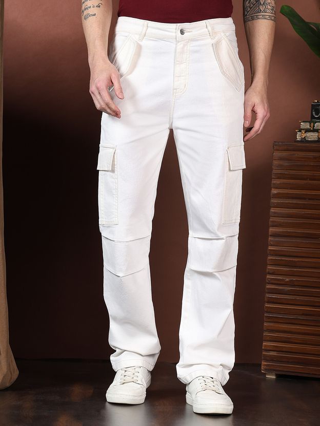 KOTTY Men White Mid Rise Jeans - Image 1