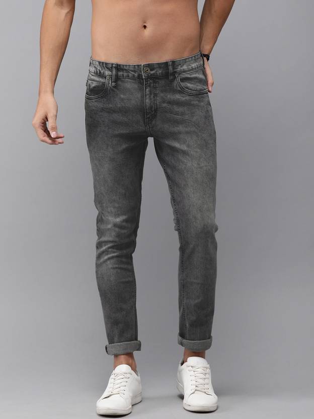 Roadster Men Slim Mid Rise Grey Jeans