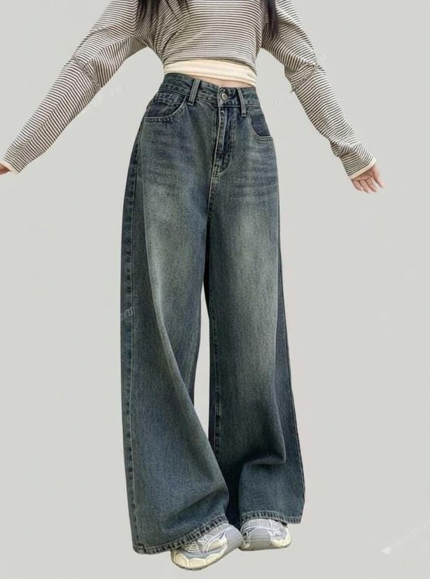 FLIKO Women Relaxed Fit High Rise Black Jeans - Image 7