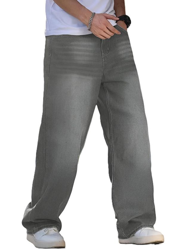 WaltZ Men Loose Fit Mid Rise Dark Blue Jeans - Image 7