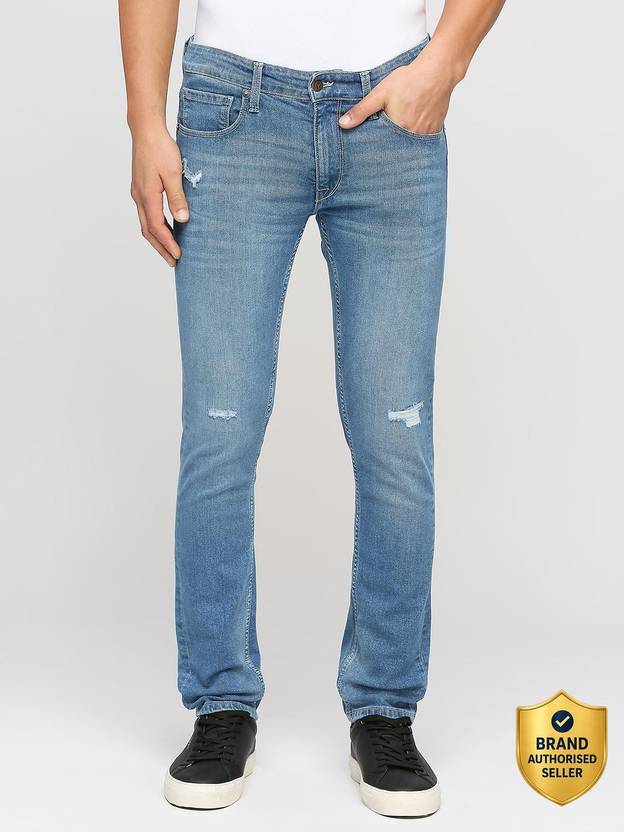 Pepe Jeans Men Slim Mid Rise Light Blue Jeans