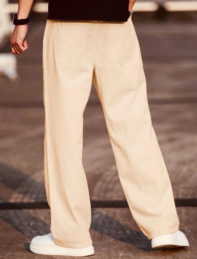 DASHING FIT Men Beige Mid Rise Jeans - Image 2