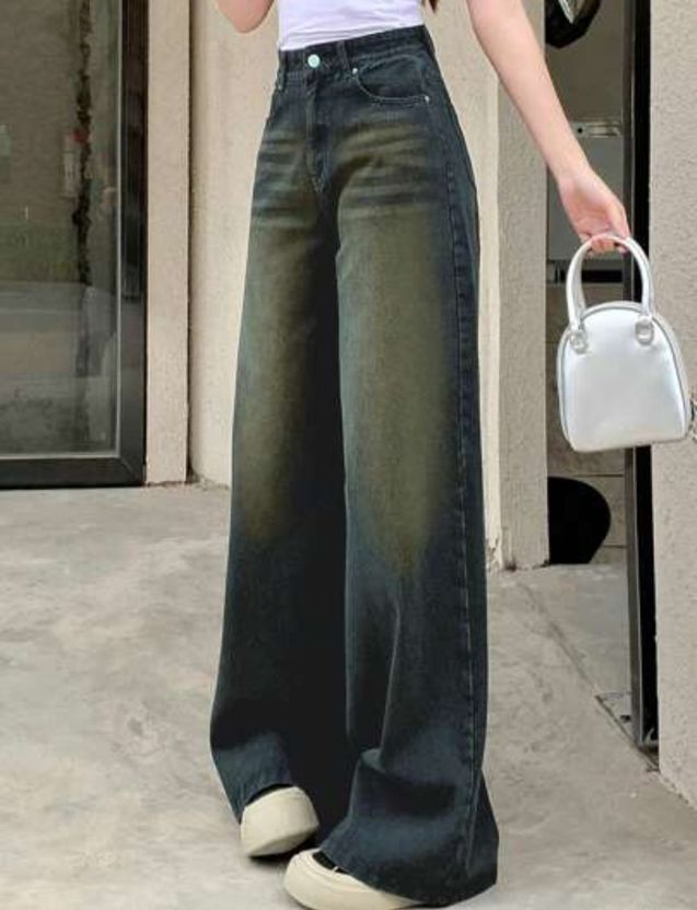 HOC Women Relaxed Fit Mid Rise Black Jeans - Image 6