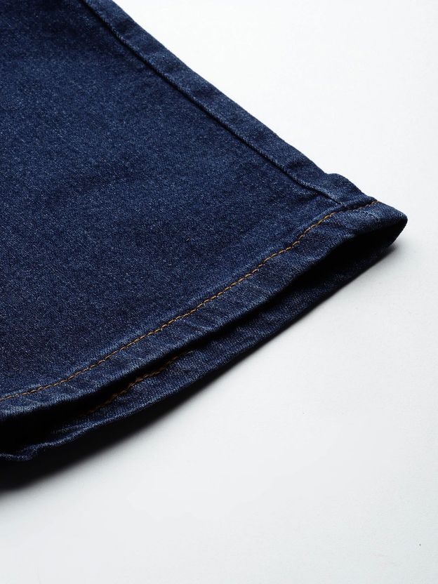 Roadster Men Straight Fit Mid Rise Blue Jeans - Image 7