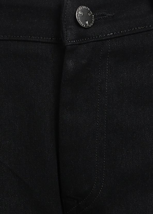 AzureAttire Men Black Straight Fit Mid Rise Jeans - Image 3