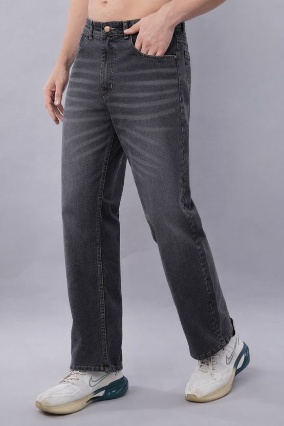 NIVASU Men Straight Fit Mid Rise Grey Jeans - Image 3