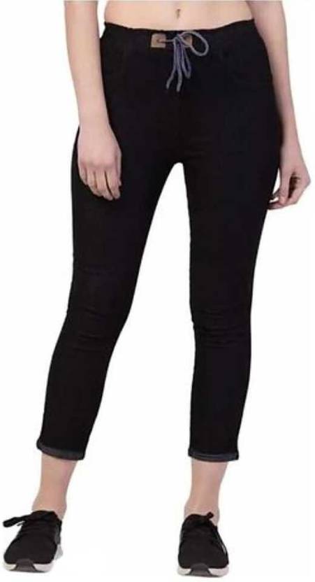 Miraksh Jogger Fit Women Black Jeans