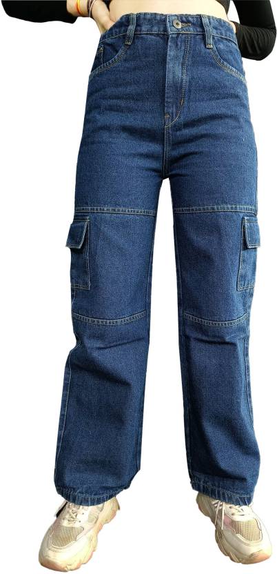 fluency fashion Boyfriend Women Blue Jeans - Buy fluency fashion ...