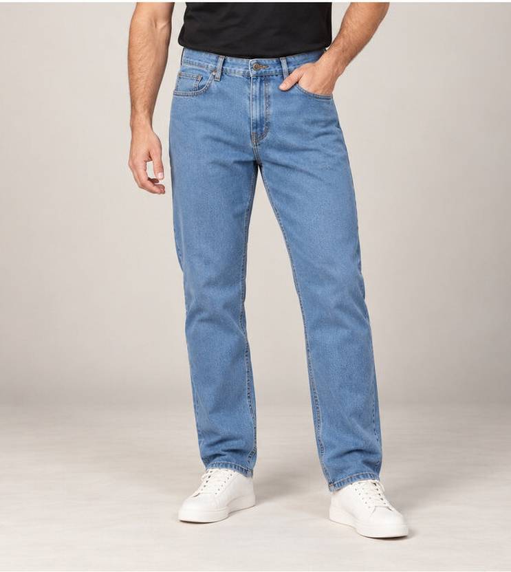 Zush Men Regular Mid Rise Light Blue Jeans