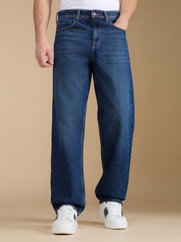 Pepe Jeans Men Relaxed Fit Mid Rise Blue Jeans - Image 5
