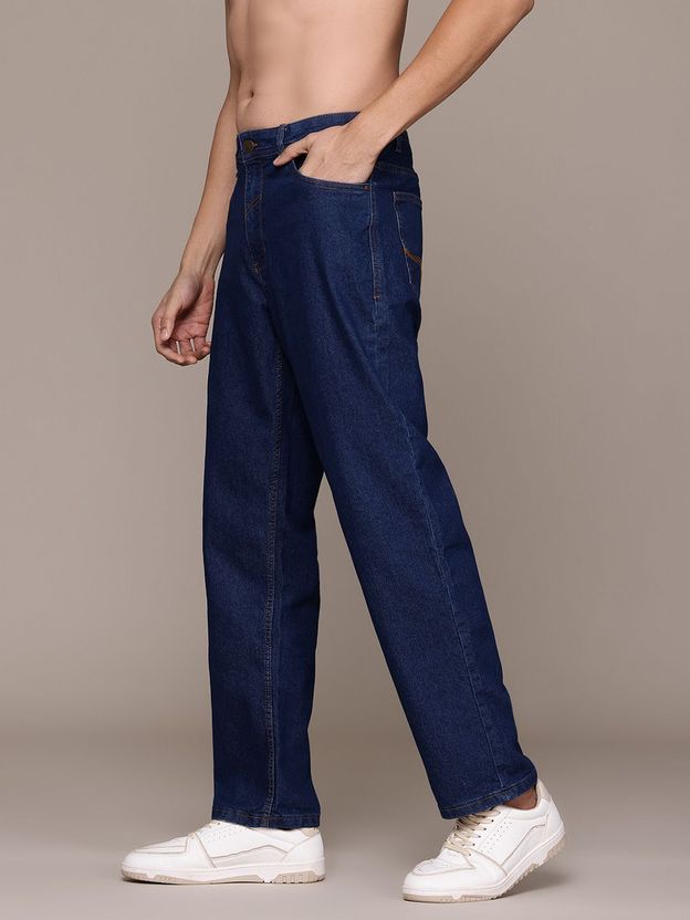 Roadster Men Straight Fit Mid Rise Blue Jeans - Image 2