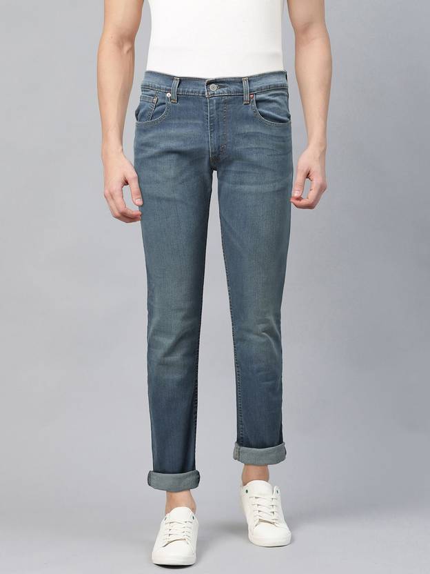 LEVI'S Men Skinny Mid Rise Blue Jeans