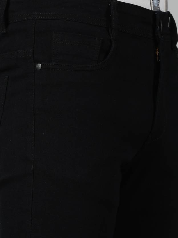 Men Regular Mid Rise Black Jeans