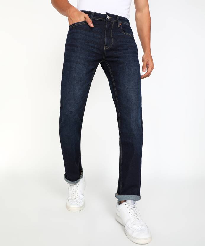 FLYING MACHINE Men Tapered Fit Mid Rise Blue Jeans