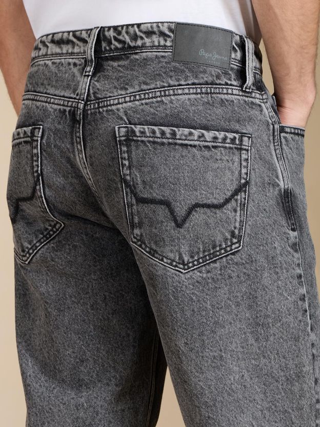Pepe Jeans Men Relaxed Fit Mid Rise Grey - Image 6