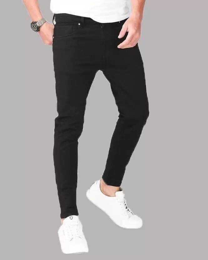 Maahit Men Slim Mid Rise Black Jeans