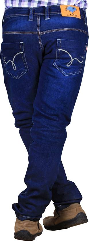 Lzard Men Regular Mid Rise Blue Jeans